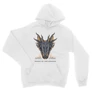 Fehér Sárkányok háza unisex kapucnis pulóver - Dragon Head