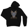 Fekete Sárkányok háza unisex kapucnis pulóver - Dragon Head