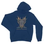Királykék Sárkányok háza unisex kapucnis pulóver - Dragon Head