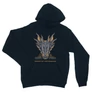 Sötétkék Sárkányok háza unisex kapucnis pulóver - Dragon Head