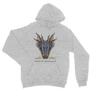Sportszürke Sárkányok háza unisex kapucnis pulóver - Dragon Head