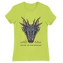 Almazöld Sárkányok háza női póló - Dragon Head