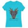 Atollkék Sárkányok háza női póló - Dragon Head