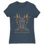 Denim Sárkányok háza női póló - Dragon Head