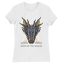 Fehér Sárkányok háza női póló - Dragon Head
