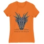 Narancs Sárkányok háza női póló - Dragon Head