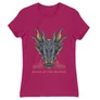 Pink Sárkányok háza női póló - Dragon Head