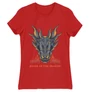 Piros Sárkányok háza női póló - Dragon Head
