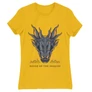 Sárga Sárkányok háza női póló - Dragon Head