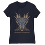 Sötétkék Sárkányok háza női póló - Dragon Head