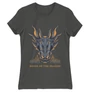 Sötétszürke Sárkányok háza női póló - Dragon Head