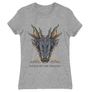 Sportszürke Sárkányok háza női póló - Dragon Head