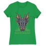 Zöld Sárkányok háza női póló - Dragon Head