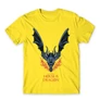 Citromsárga Sárkányok háza férfi póló - Dragon Logo