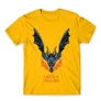 Sárga Sárkányok háza férfi póló - Dragon Logo
