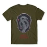 Khaki Sárkányok háza férfi póló - Dragon Shield