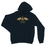 Sötétkék Sárkányok háza unisex kapucnis pulóver - Gold Dragon