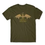 Khaki Sárkányok háza férfi póló - Gold Dragon