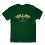 Sötétzöld Sárkányok háza férfi póló - Gold Dragon