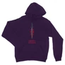 Sötétlila Sárkányok háza unisex kapucnis pulóver - House of the Dragon Sword
