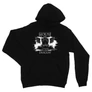 Fekete Sárkányok háza unisex kapucnis pulóver - Iron Throne Monochrome