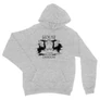 Sportszürke Sárkányok háza unisex kapucnis pulóver - Iron Throne Monochrome