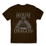 Barna Sárkányok háza férfi póló - Iron Throne