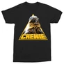 Star Wars férfi rövid ujjú póló - Chewie triangle - Fekete színben
