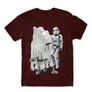 Bordó Star Wars férfi rövid ujjú póló - Rohamosztagos és a lépegető