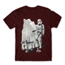 Kép 6/25 - Bordó Star Wars férfi rövid ujjú póló - Rohamosztagos és a lépegető