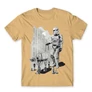Homok Star Wars férfi rövid ujjú póló - Rohamosztagos és a lépegető