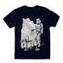 Kép 17/25 - Sötétkék Star Wars férfi rövid ujjú póló - Rohamosztagos és a lépegető