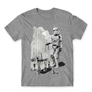 Kép 21/25 - Sportszürke Star Wars férfi rövid ujjú póló - Rohamosztagos és a lépegető