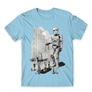 Kép 24/25 - Világoskék Star Wars férfi rövid ujjú póló - Rohamosztagos és a lépegető