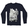 Sötétkék Star Wars férfi hosszú ujjú póló - Rohamosztagos és a lépegető
