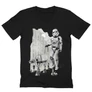 Fekete Star Wars férfi V-nyakú póló - Rohamosztagos és a lépegető