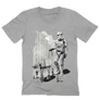 Sportszürke Star Wars férfi V-nyakú póló - Rohamosztagos és a lépegető