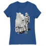 Kép 6/17 - Királykék Star Wars női rövid ujjú póló - Rohamosztagos és a lépegető