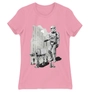Kép 14/17 - Világos rózsaszín Star Wars női rövid ujjú póló - Rohamosztagos és a lépegető