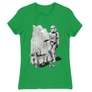 Kép 17/17 - Zöld Star Wars női rövid ujjú póló - Rohamosztagos és a lépegető