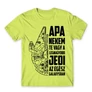 Almazöld Apa a legnagyobb Jedi férfi rövid ujjú póló