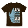 Barna Apa a legnagyobb Jedi férfi rövid ujjú póló