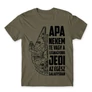 Cink Apa a legnagyobb Jedi férfi rövid ujjú póló