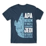 Denim Apa a legnagyobb Jedi férfi rövid ujjú póló