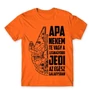 Narancs Apa a legnagyobb Jedi férfi rövid ujjú póló