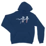 Királykék Star Wars unisex kapucnis pulóver - Boba és Vader