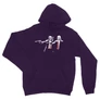 Sötétlila Star Wars unisex kapucnis pulóver - Boba és Vader