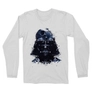 Kép 1/3 - Fehér Star Wars férfi hosszú ujjú póló - Darth Vader és a Halálcsillag