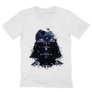 Kép 3/4 - Fehér Star Wars férfi V-nyakú póló - Darth Vader és a Halálcsillag