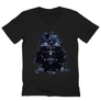 Kép 4/4 - Fekete Star Wars férfi V-nyakú póló - Darth Vader és a Halálcsillag